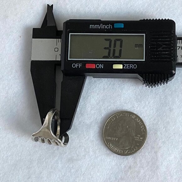 Vintage Sterling Silver 925 Signed Bell Trading 5 Row Wide Band Ring Size 6 - Picture 14 of 16